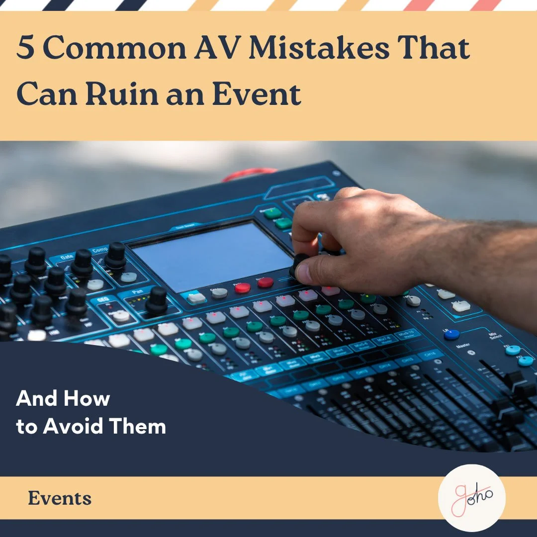 5 Common AV Mistakes That Can Ruin an Event (And How to Avoid Them)