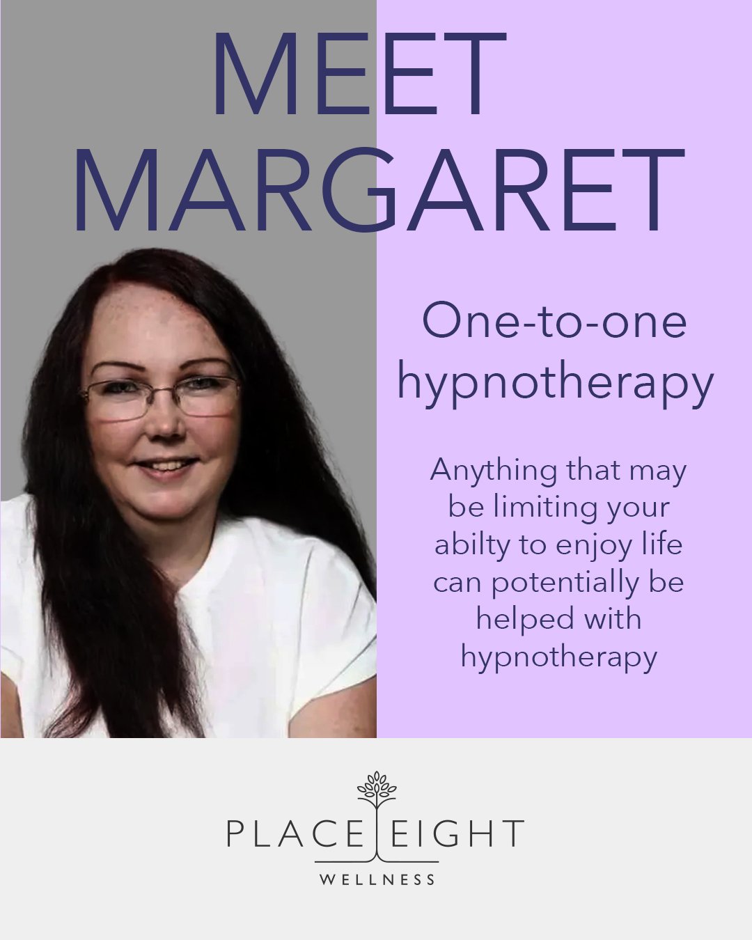 Meet our Clinical Hypnotherapist, Margaret who works at Place Eight Wellness 🌿

With 21 years of experience, she's undertaken extensive mental health and counselling skills training while working in addiction services as a manager across multiple se