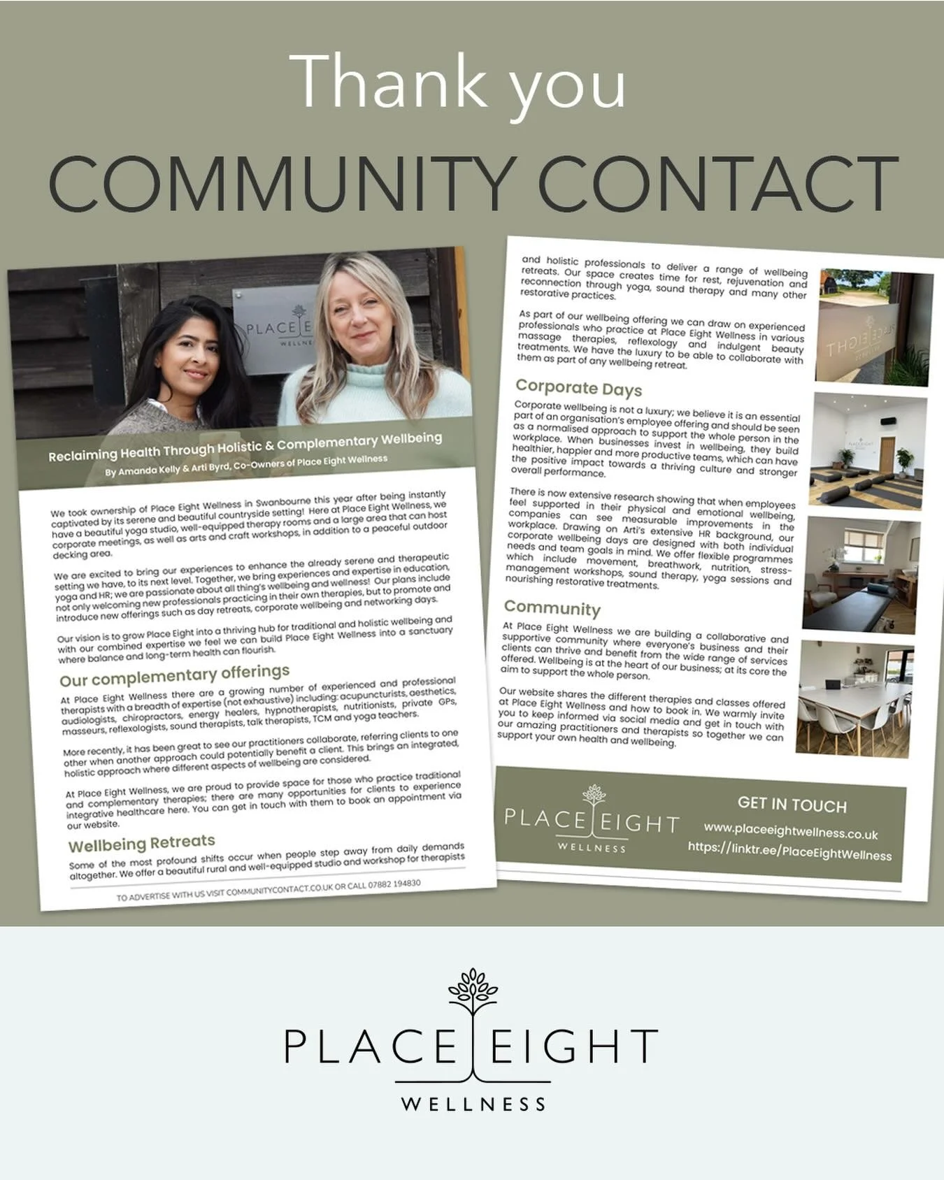 We are widening our reach into the community - thanks to Community Contact Magazine&rsquo;s wonderful  editorial about us on page 12 &amp; 13 in the January - February 2026 edition.

👀Please read the article using the link below and also in bio

htt