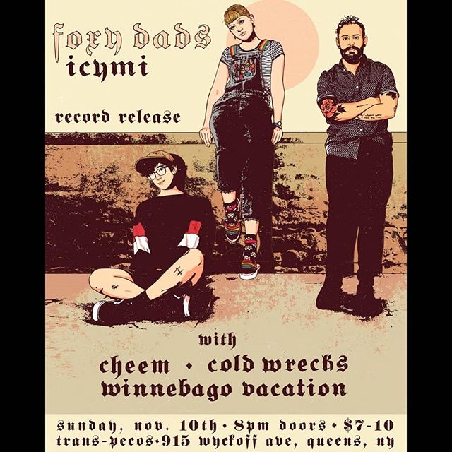 Playing the @foxydads release show at @trans.pecos tonight!