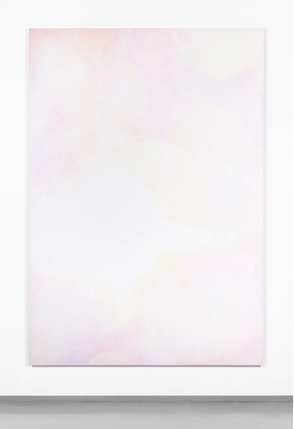Source Four #2, 2019. Fargeblyant på papir montert på aluminium, 200 cm x 140 cm //Source Four #2, 2019. Coloured pencil on paper mounted on aluminium, 200 cm x 140 cm.