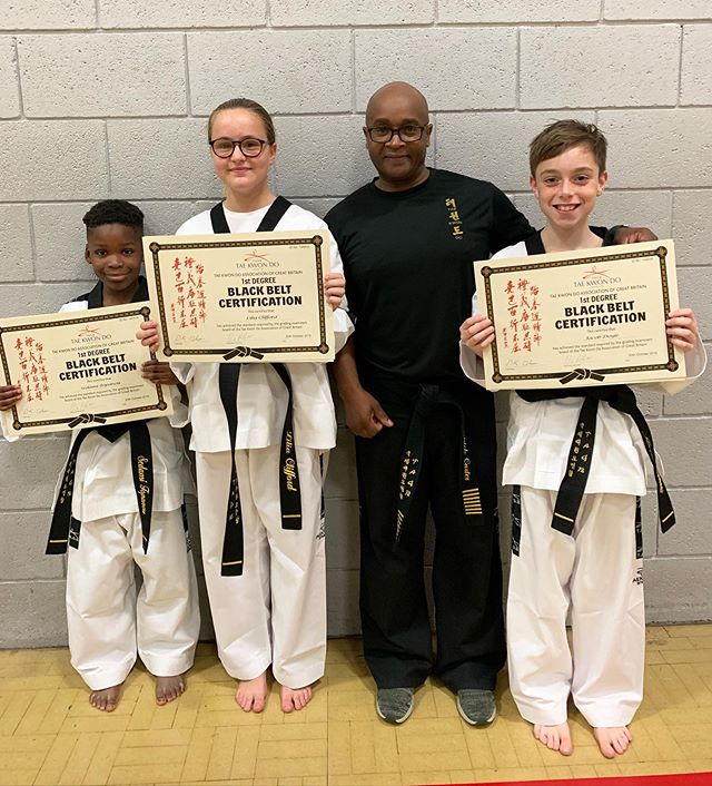 Congratulations to these students from the Kenilworth club who have been promoted to 1st Degree Black Belt. Lilia Clifford, Sedami Topanu and Jacob Doyle. Very proud of you all in your gradings. Also a huge thank you to Lilia who brought in an awesom