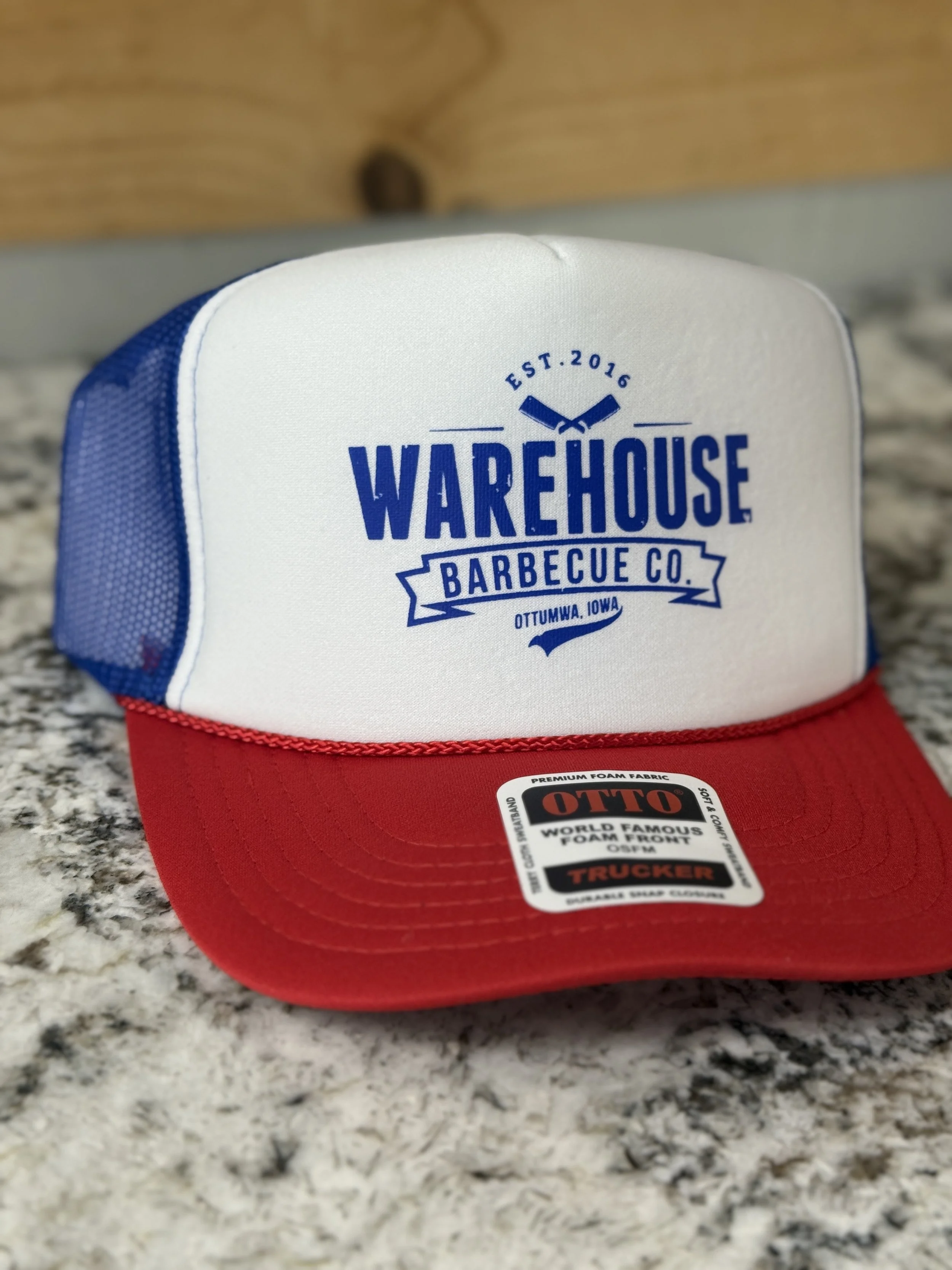 Red White & Cue Trucker Hat