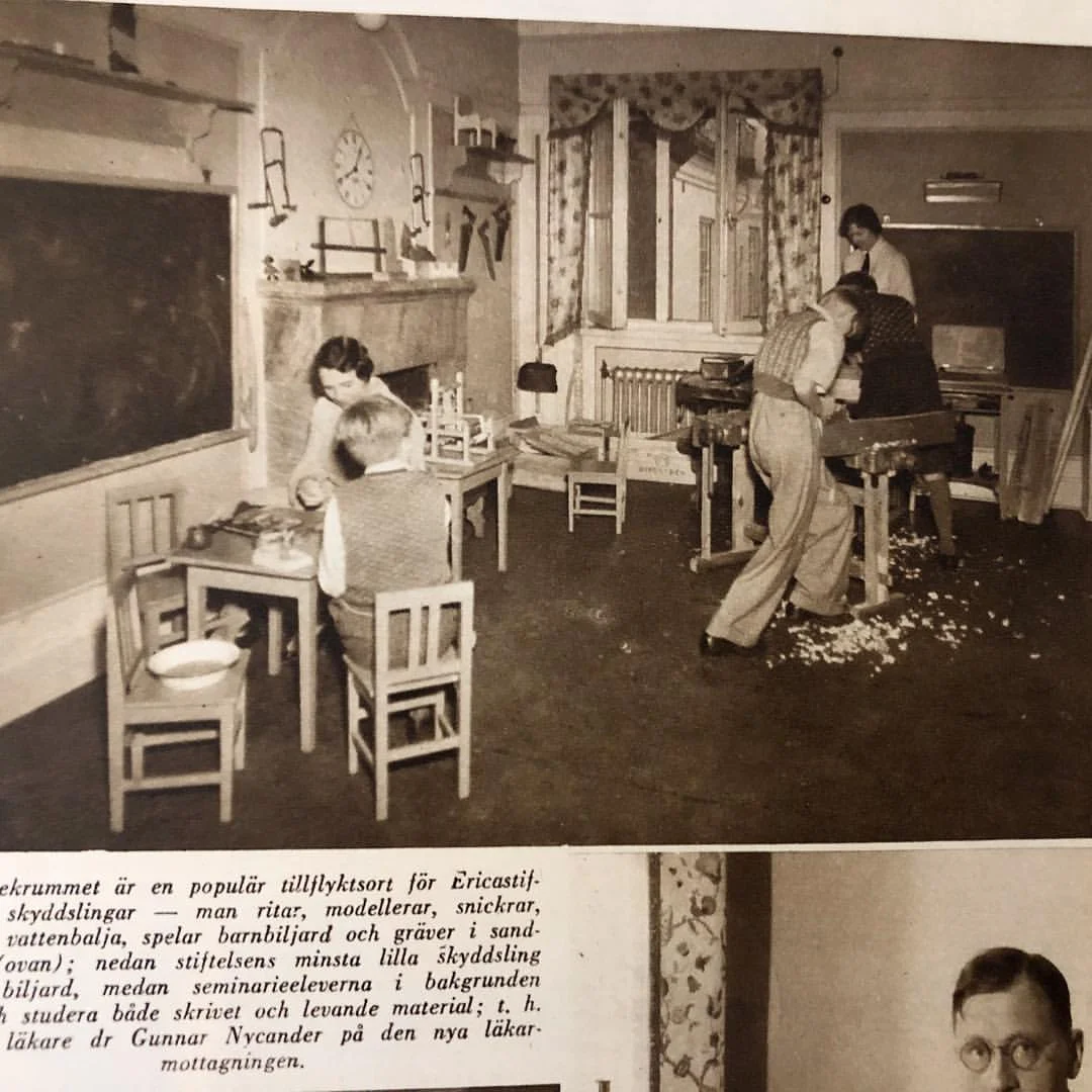 Already 1937 Ericastiftelsen knew that it was the best for children to stay at home with their families and be treated daytime at Ericastiftelsen, instead of being institutionalised.