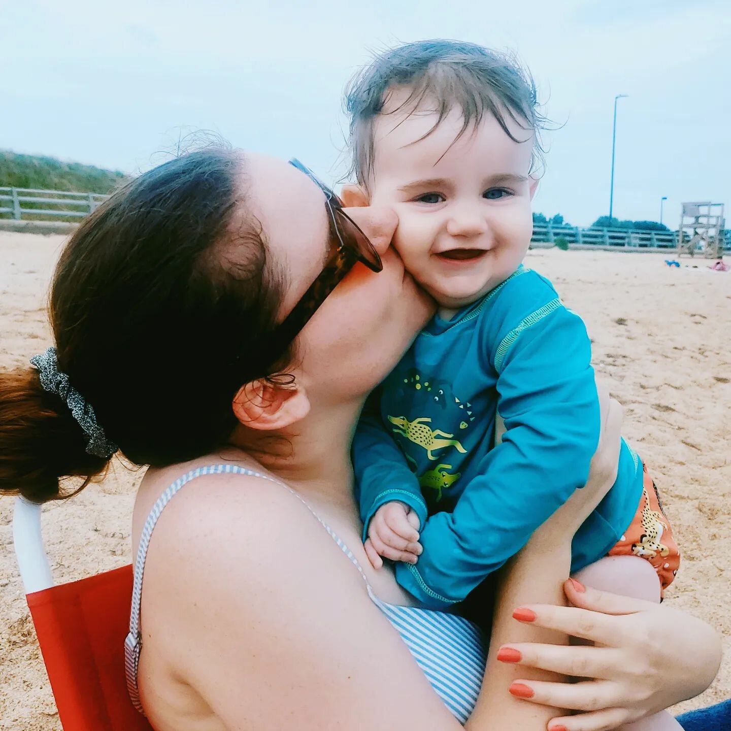 Another beautiful beach day today with my baby girl. (As you can see this picture is from after we went in the water so we are a bit if a mess).

I took a client call from the beach as well today. I'd planned it that way because this particular clien