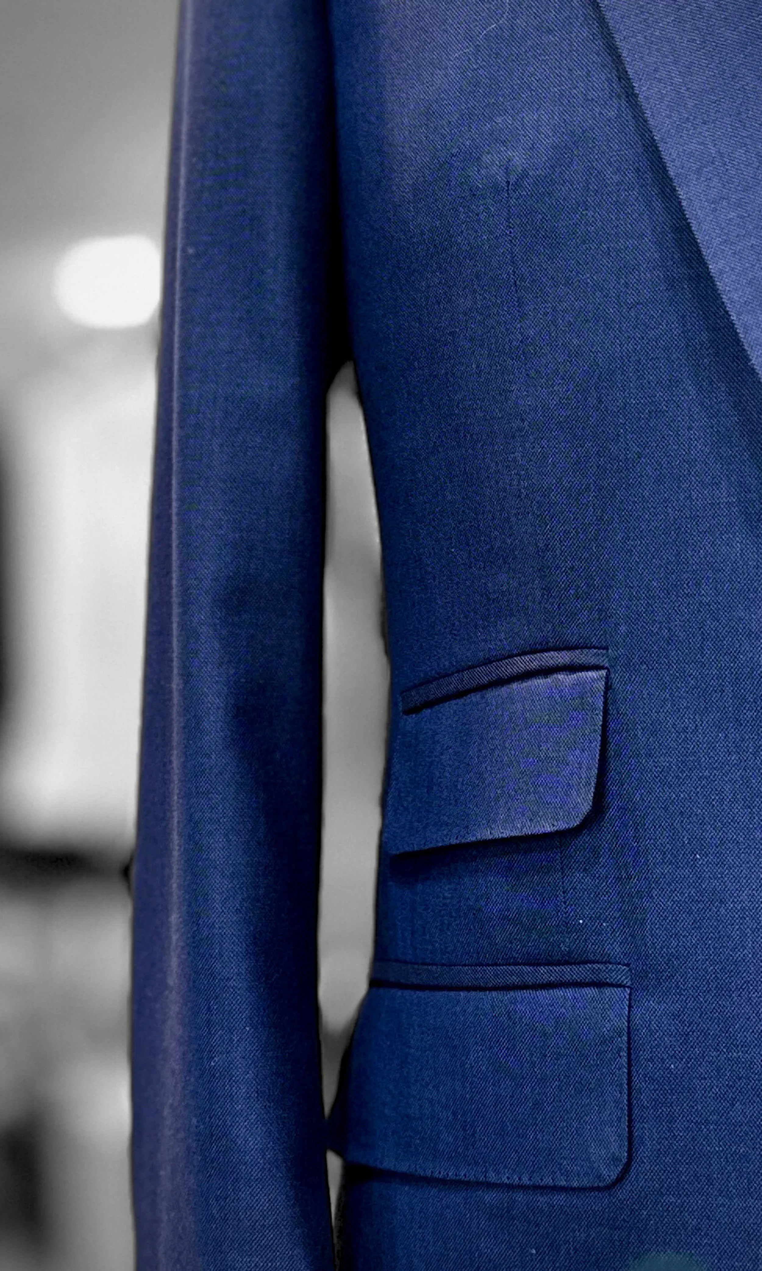 Super 120's Violet Blue Sharkskin Suit