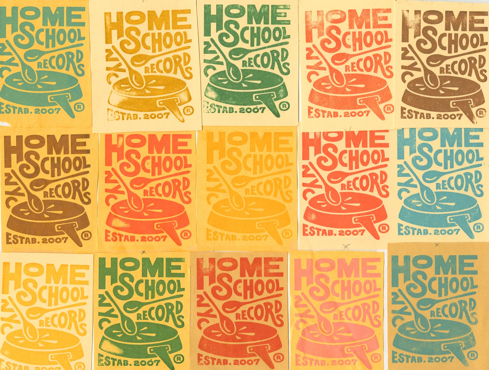 Brand Identity - Silkscreen color studies