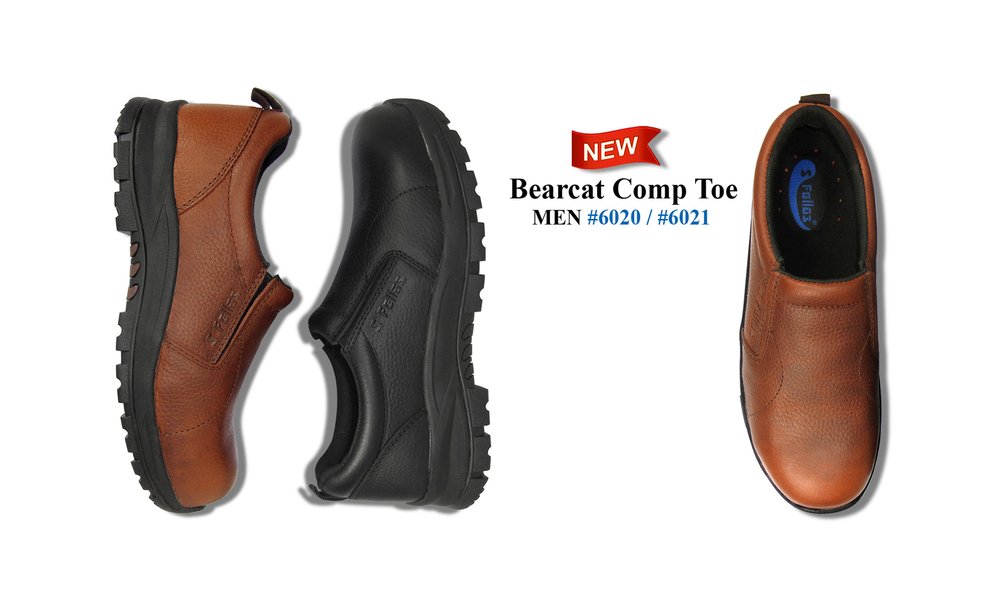 Genuine Grip 1030 Men's Black Leather Non Slip Shoe