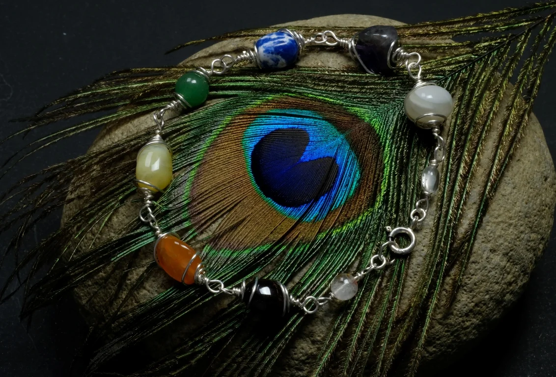 Chakra Gemstone Nugget Bracelet