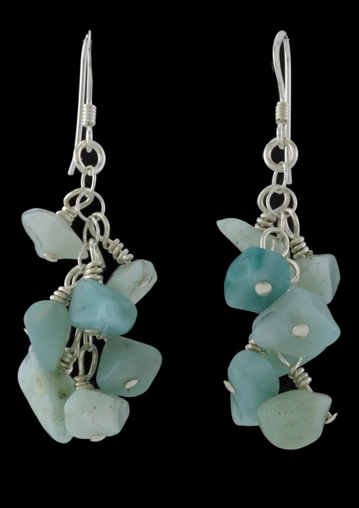 Aquamarine Chip Earrings