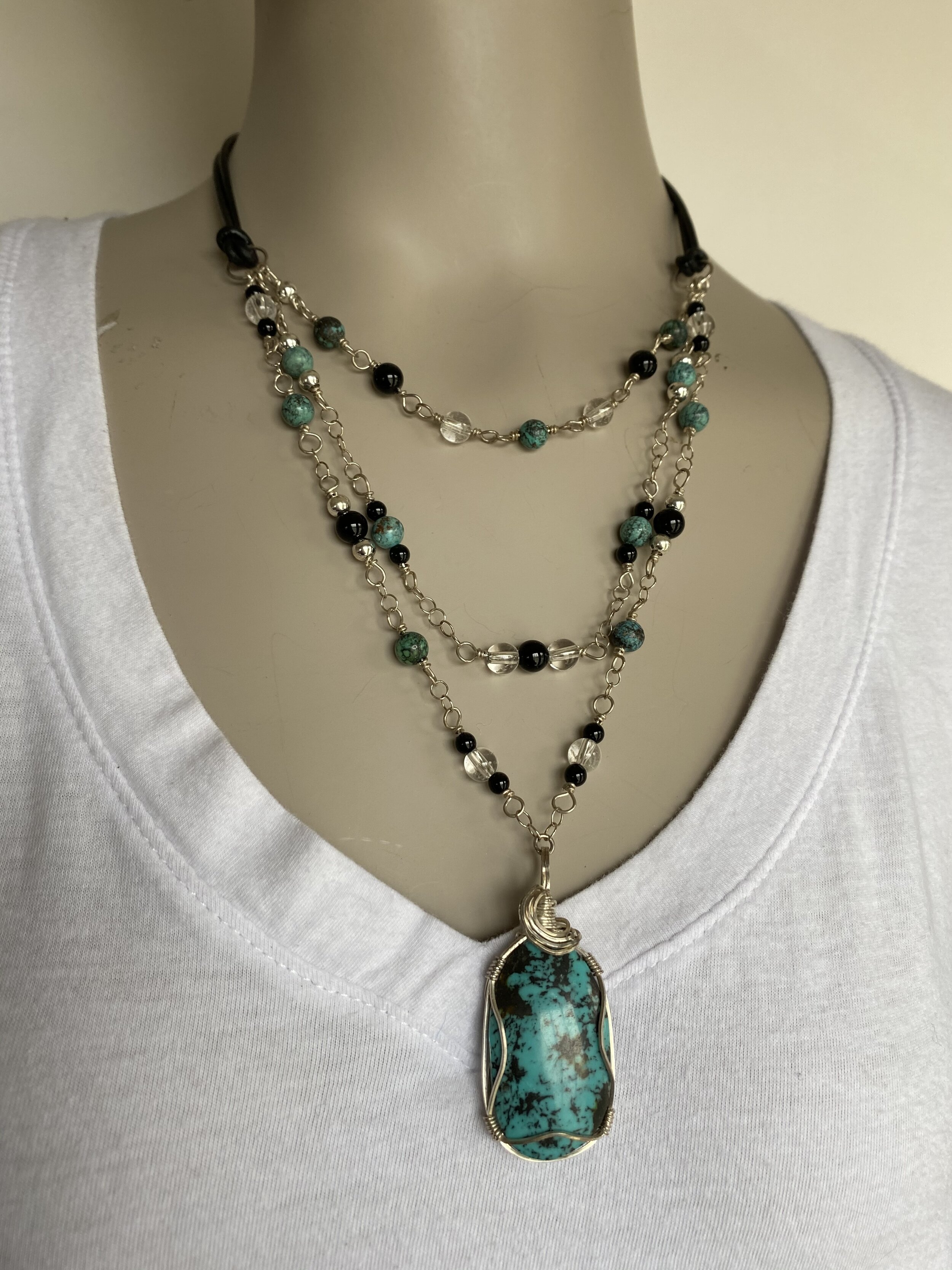 Turquoise Necklace &amp; Earring Set