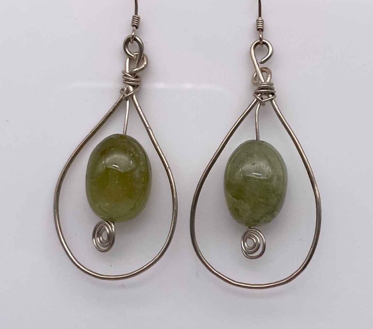 Green Garnet Earrings