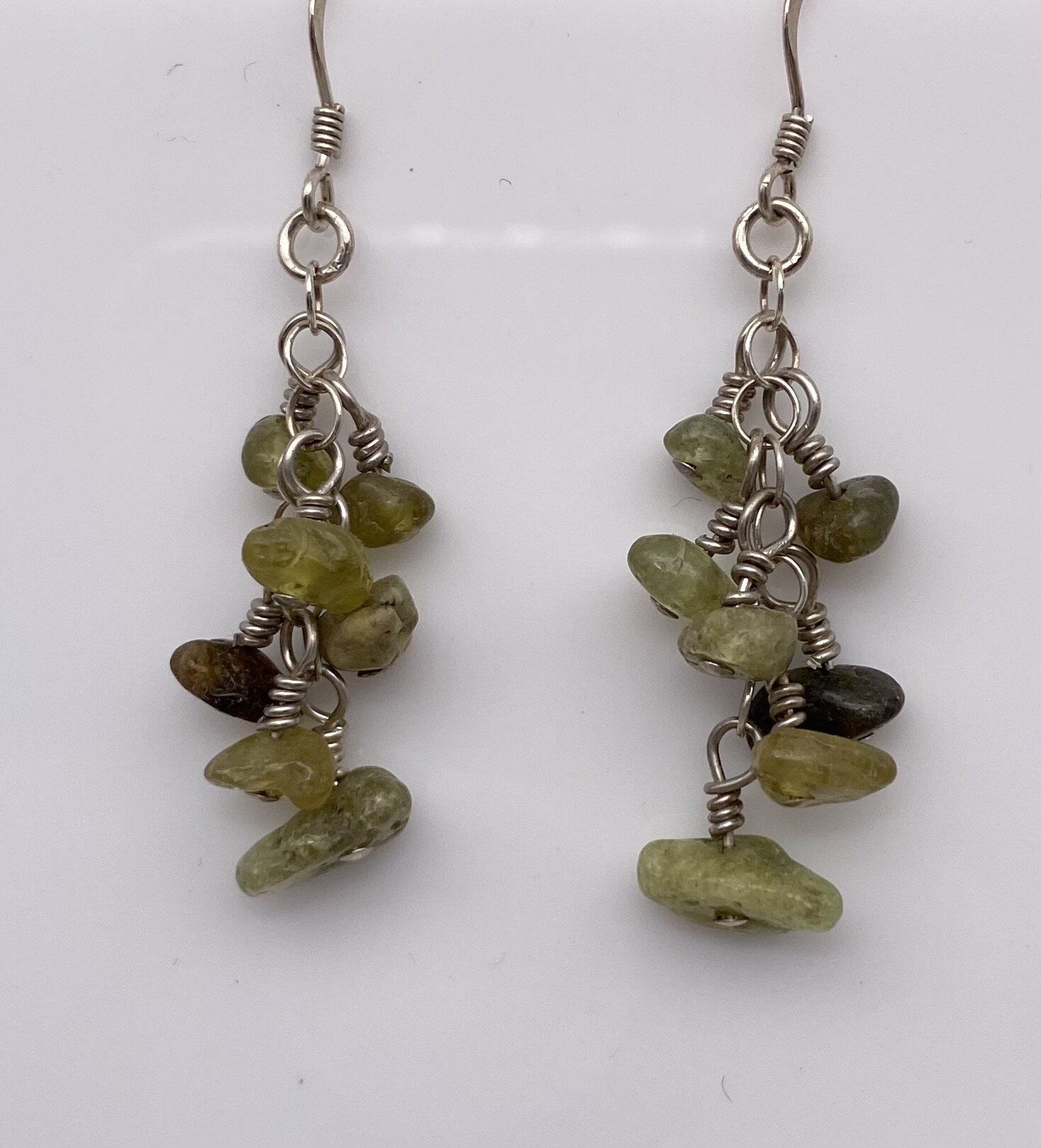 Green Garnet Leslie Earrings