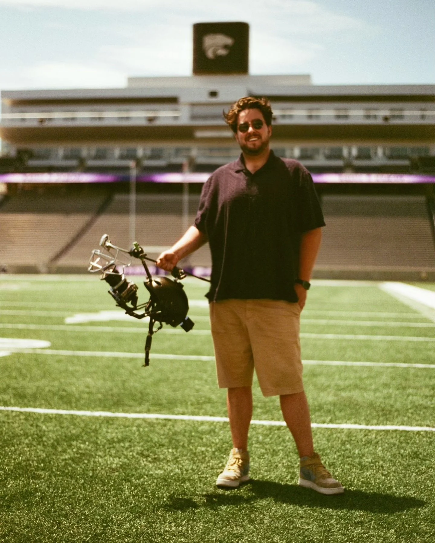 I flew to Kansas and all I got was this football helmet camera rig, a 2024 Corvette Stingray, and a team of incredible filmmakers to work with. 10/10 producing experience; would do again.