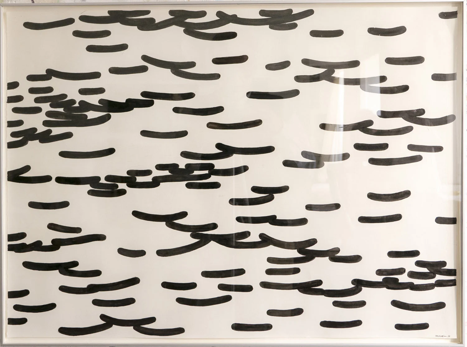   #22 DeForge 7  55,5x76cm  Tinta da china sobre papel Emoldurado, assinado e datado 2017     Não vendido Not sold  