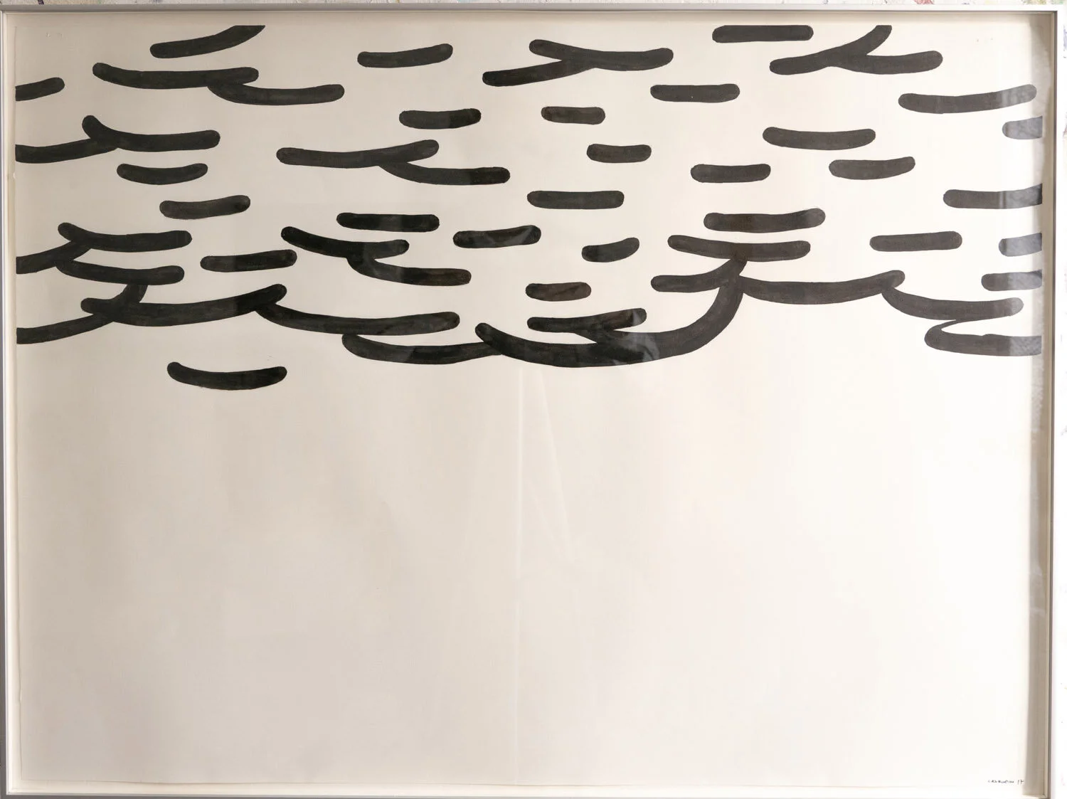   #23 DeForge 8  55,5x76cm  Tinta da china sobre papel Emoldurado, assinado e datado 2017     Não vendido Not sold  