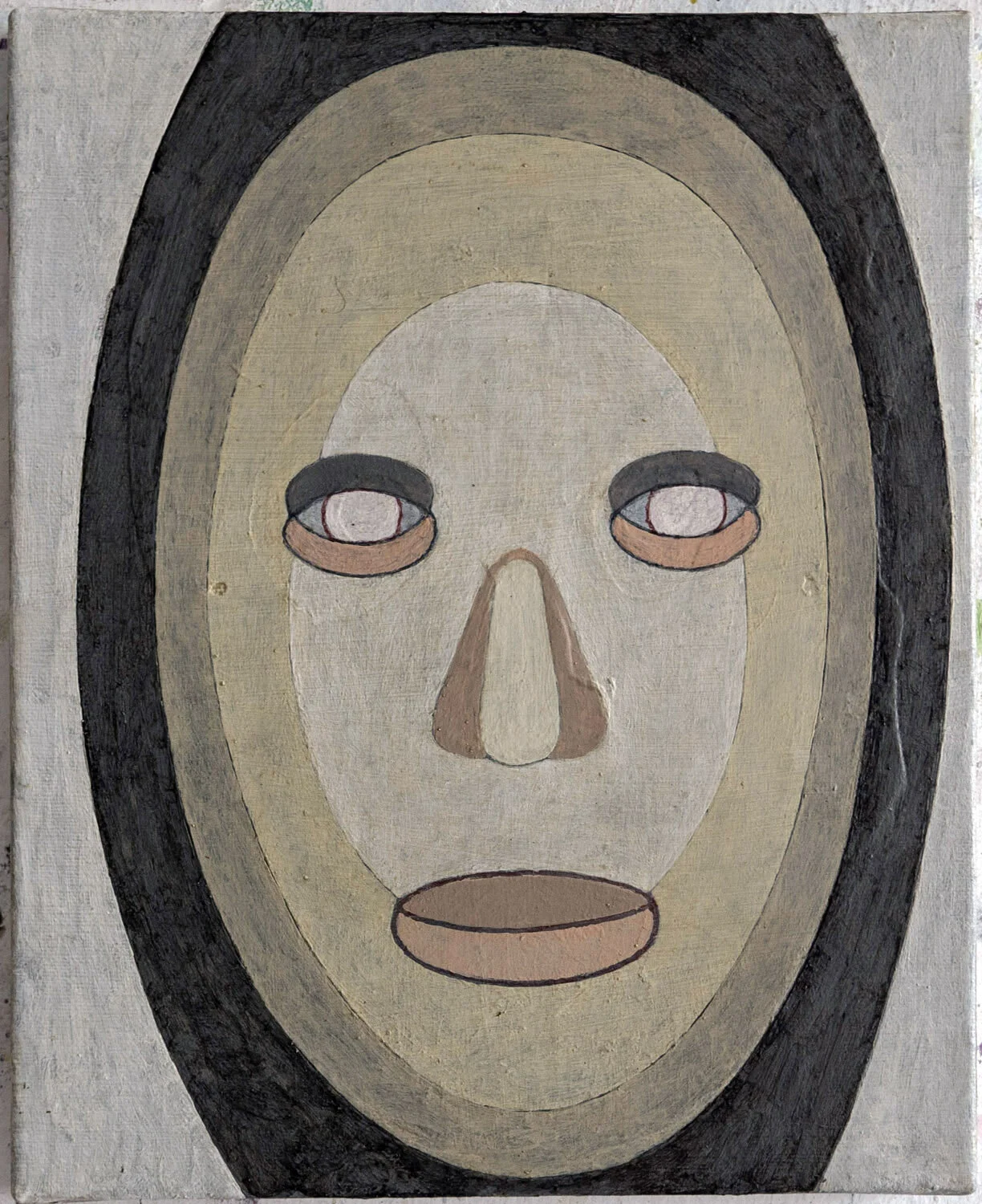   #9 Robô nº9  27x21,5cm Acrílico sobre papel montado sobre cartão prensado Assinado e datado 2019     Não vendido Not sold  