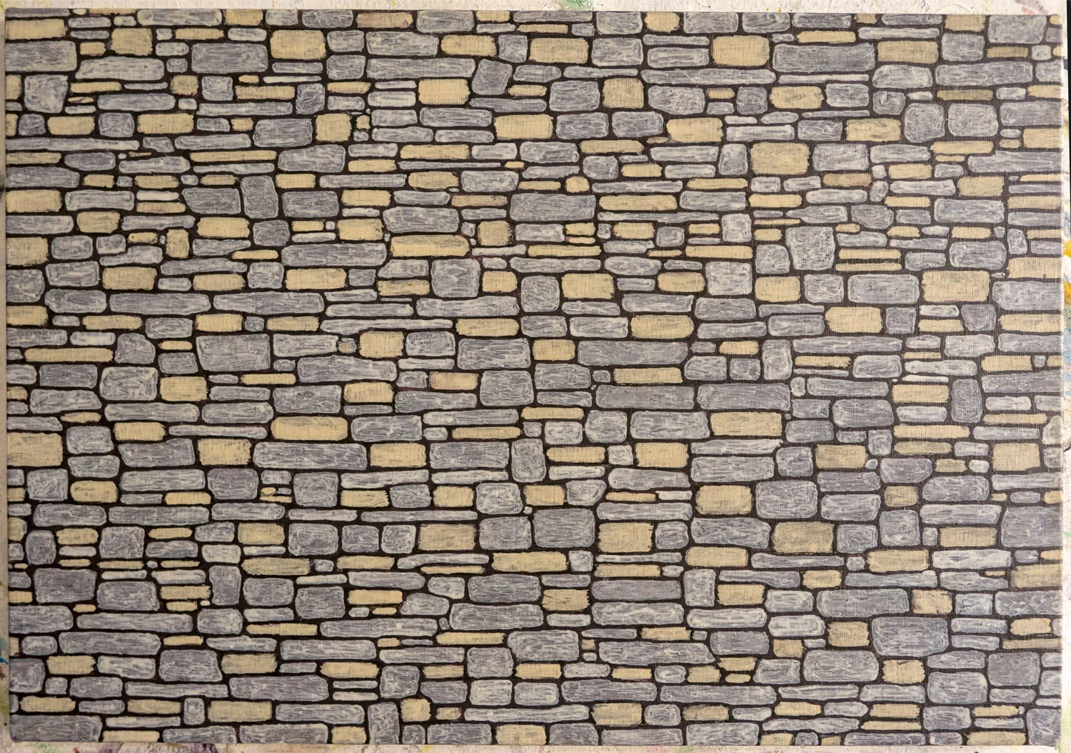   #32 Muro  34x49cm Acrílico sobre tela  Assinado e datado 2019     Vendido Sold  