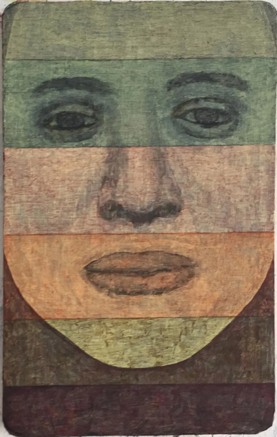   #10 Robô 8  27x16,5cm Acrílico sobre papel montado sobre cartão prensado Assinado e datado 2019     Vendido Sold  