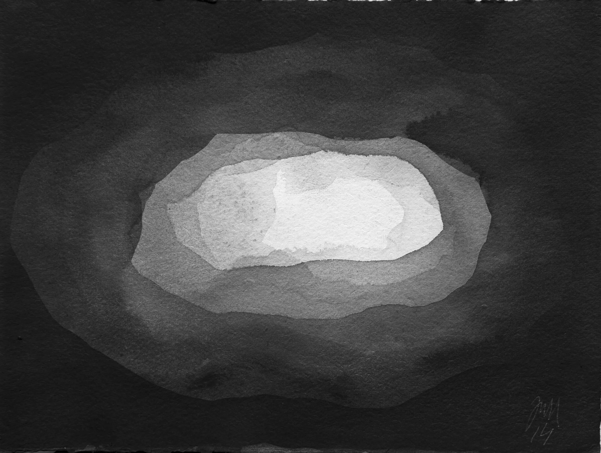  #6 Sem Título  22x29cm Acrílico e tinta da china sobre papel Assinado e datado 2014   Vendido Sold  