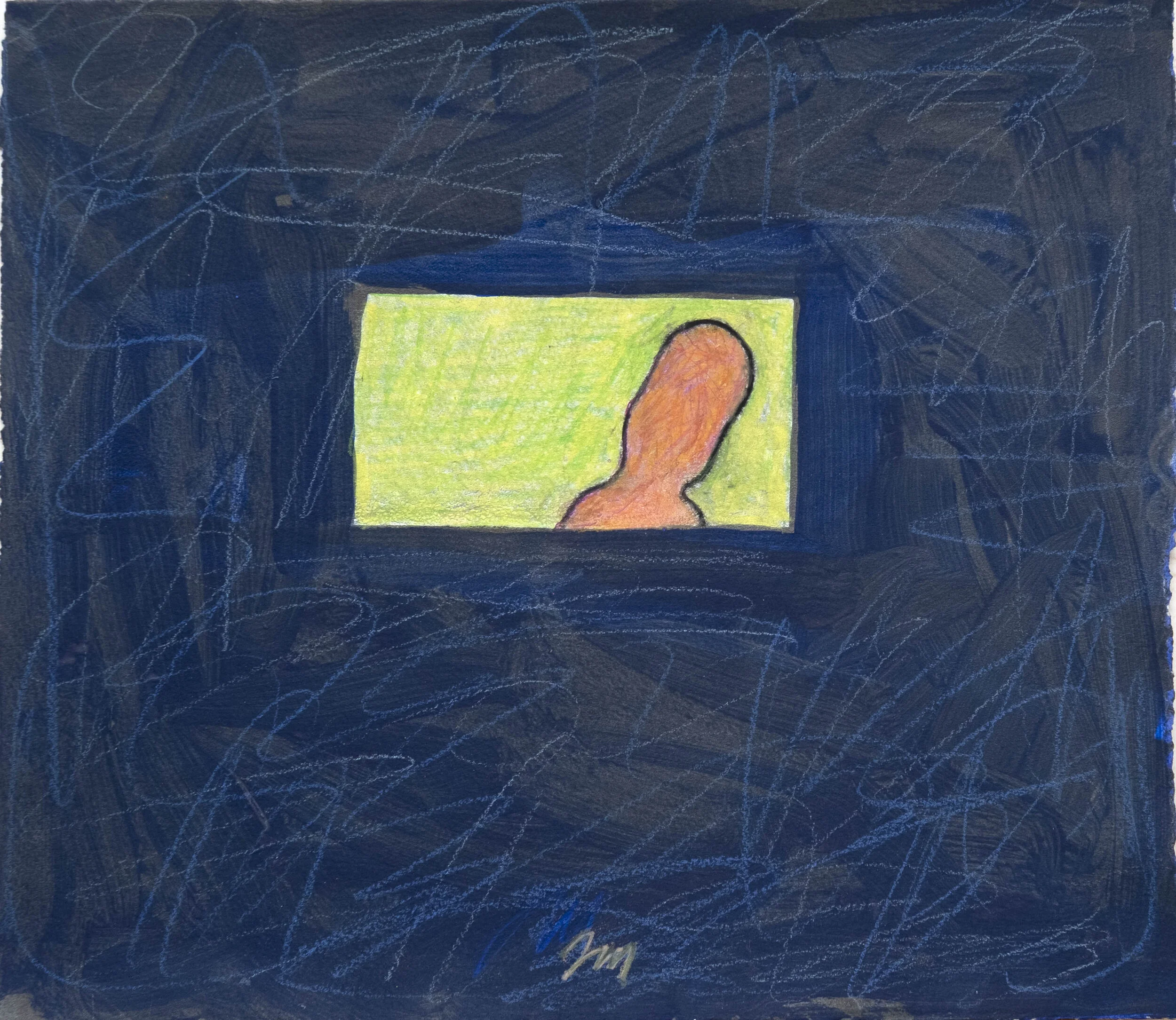   #13 Sem Título  22x26cm Pastel e lápis sobre papel Assinado e não datado   Vendido Sold  