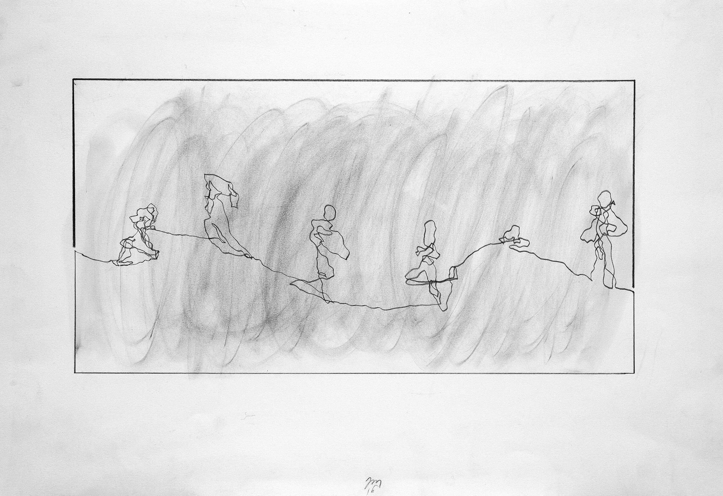   #34 Sem Título  38x56cm Grafite sobre papel Assinado e datado 2016   Não vendido Not sold  