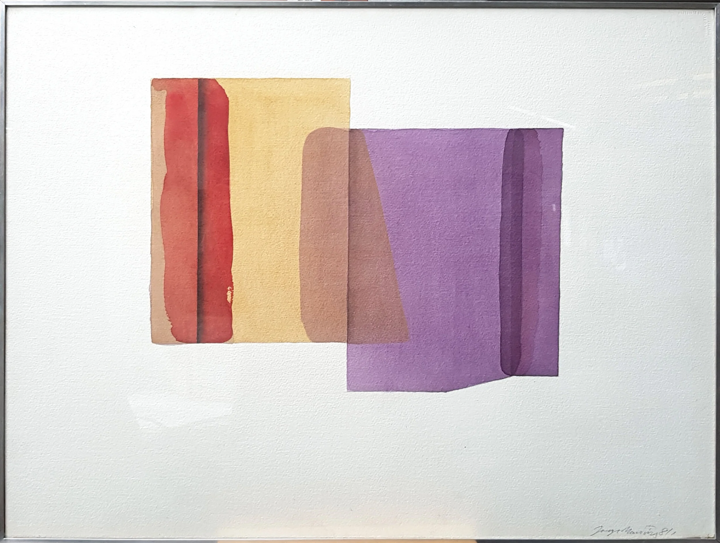   #60 Sem Título  58x76cm Aguarela sobre papel Assinado e datado 1981   Vendido Sold  