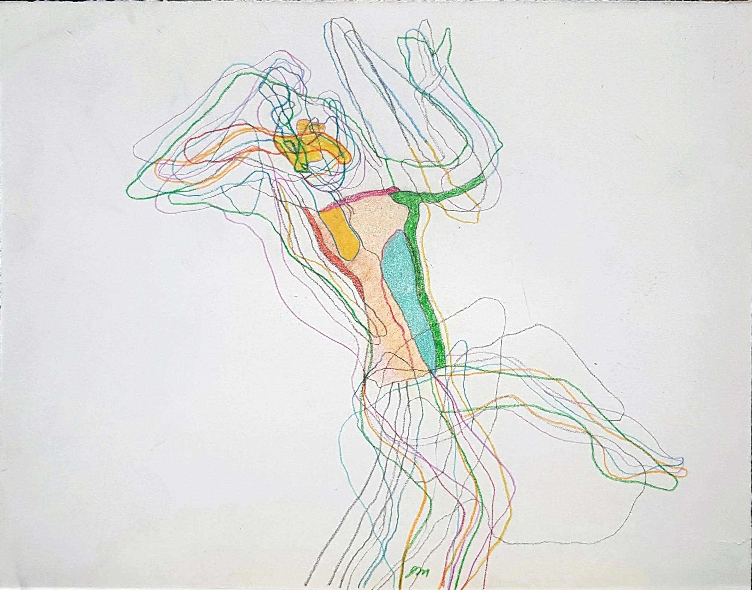   #23 Sem Título  28,5x36,5cm Lápis de cor sobre papel Assinado e datado 2015   Vendido Sold  