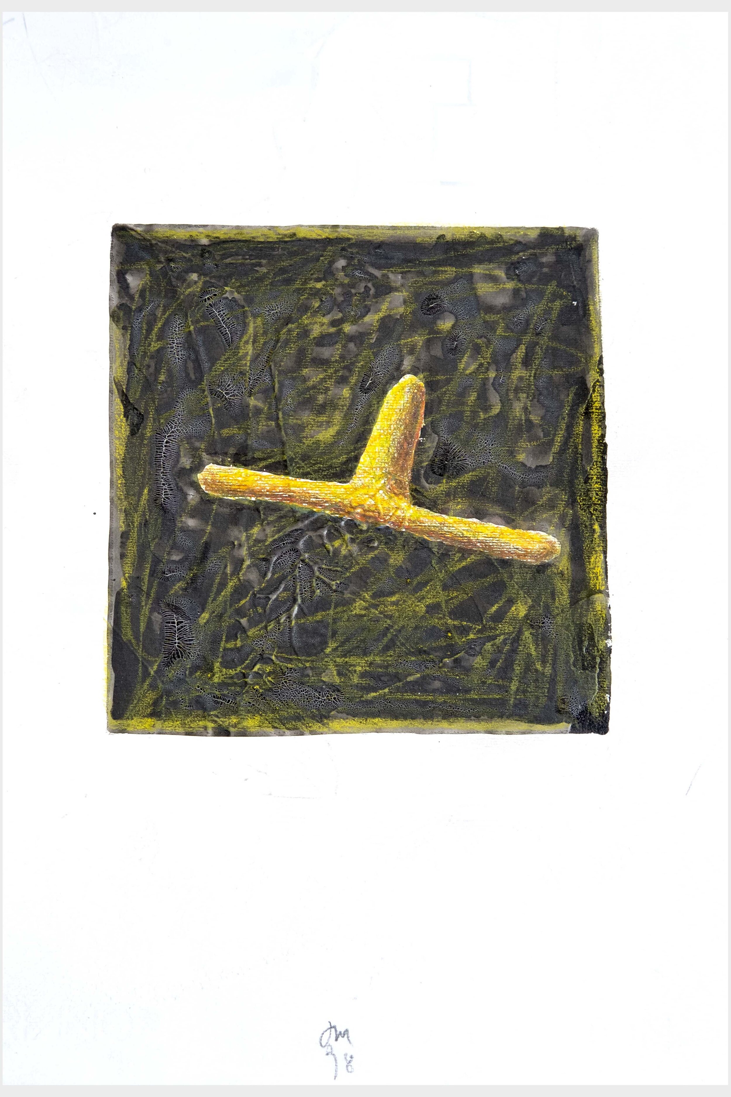   #14 Sem Título  36x25cm Lápis de cor e acrílico sobre papel Assinado e datado 1998   Vendido Sold  