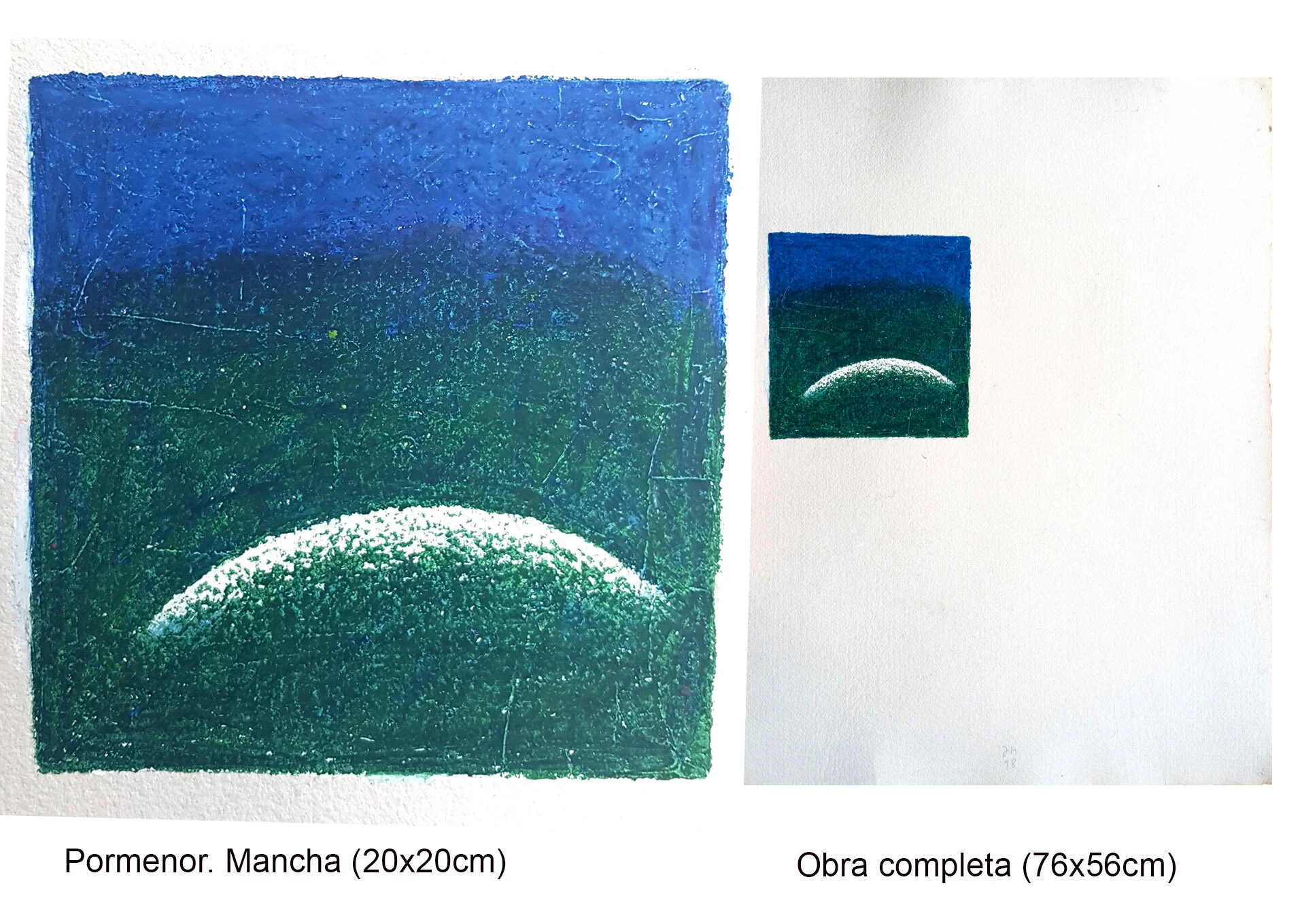   #49 Sem Título  76x56cm (Tamanho da mancha 20x20) Pastel de óleo sobre papel Ilustração para o livro "Raptos" de Nuno Júdice. Casa Fernando Pessoa/Quetzal Editores 1998 Assinado e datado 1998   Não vendido Not sold  