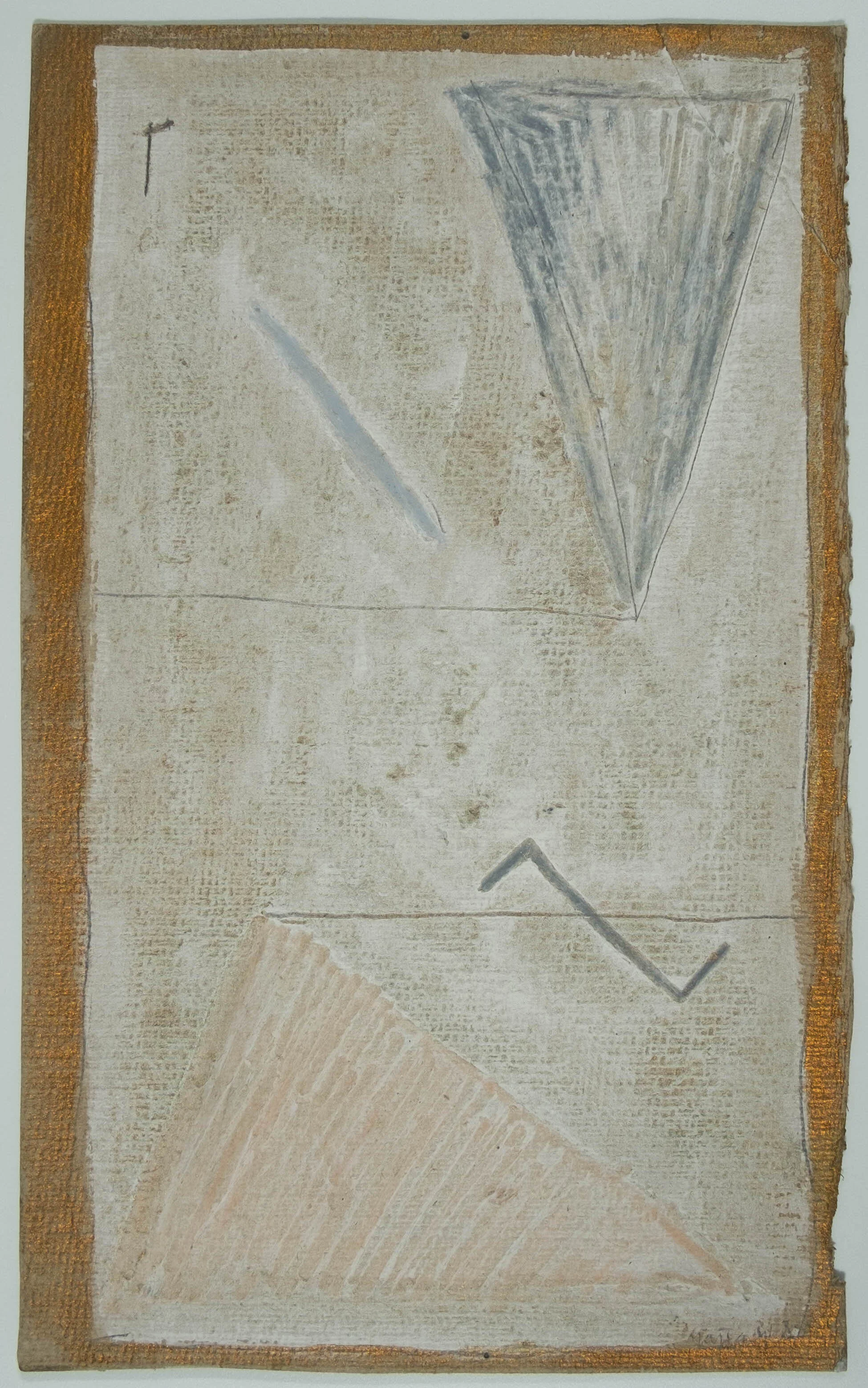   #26 Sem título  36,5x22cm. Acrílico e grafite sobre cartão.  Assinado e datado 1985.    Não vendido Not sold  
