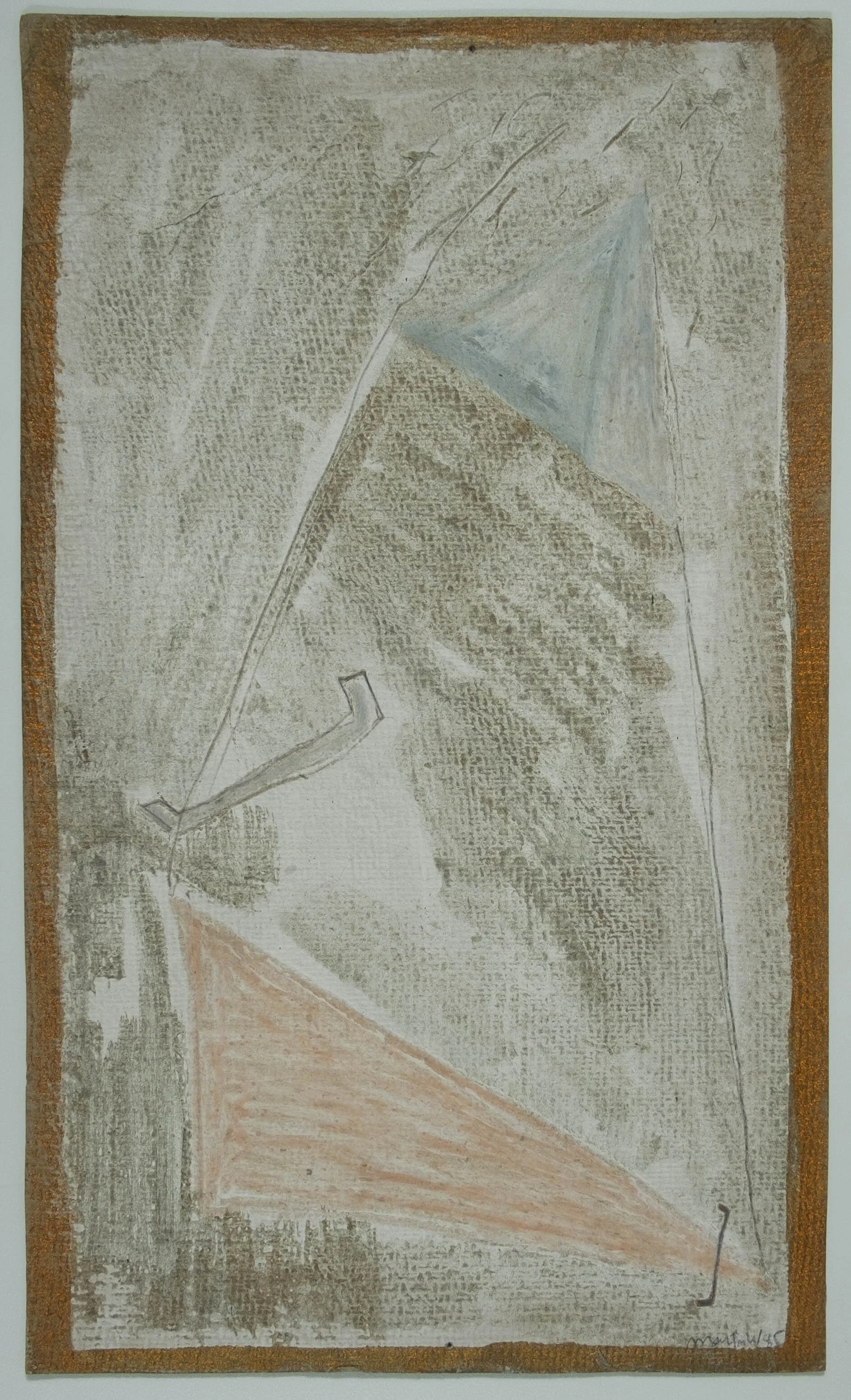   #25 Sem título  36,5x22cm. Acrílico e grafite sobre cartão.  Assinado e datado 1985.    Não vendido Not sold  