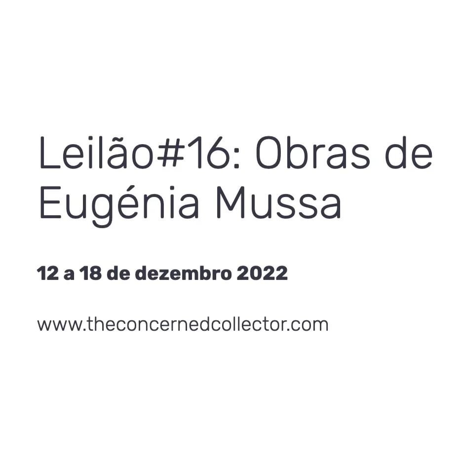 O pr&oacute;ximo Leil&atilde;o Online j&aacute; tem datas: 12 a 18 de Dezembro 2022
🎅🤶

Cat&aacute;logo em prepara&ccedil;&atilde;o...
#eugeniamussa
#artauction #artcollection #potugueseartist #contemporarydrawing #contemporaryart