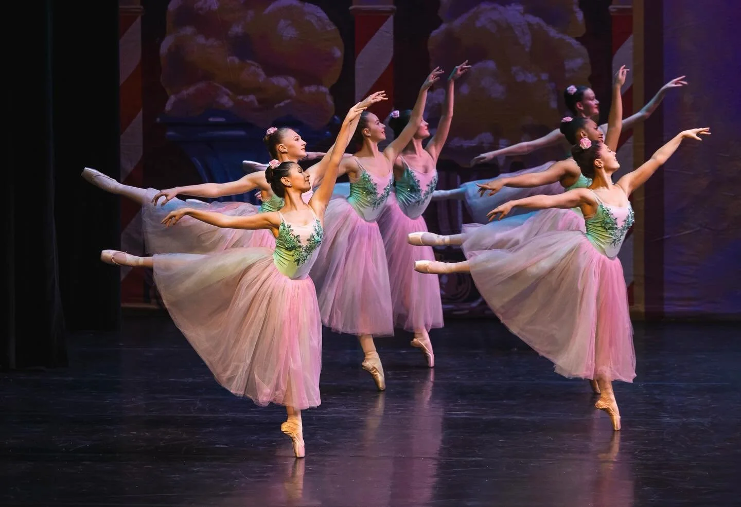 When your daughters are right next to each other in flowers and you capture a photo they both approve of = winning Nutcracker weekend @philadanceacademy
