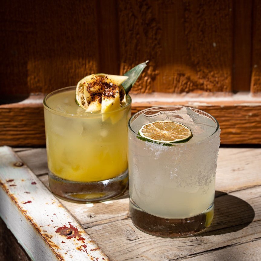 That summer feeling ☀️ ⁣
⁣
Pictured: our classic Margarita and it&rsquo;s spicy counterpart, the Zona Rosa 🔥