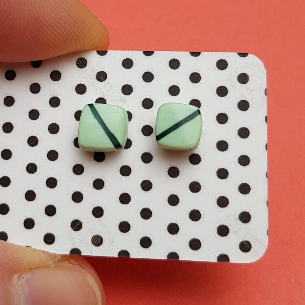 pistachio-resin-mini-studs-diagonal-forest-green-stripe-kaz.jpg