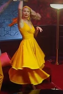 Taylor Swifts Yellow Tiered Dress In Lover Music Video