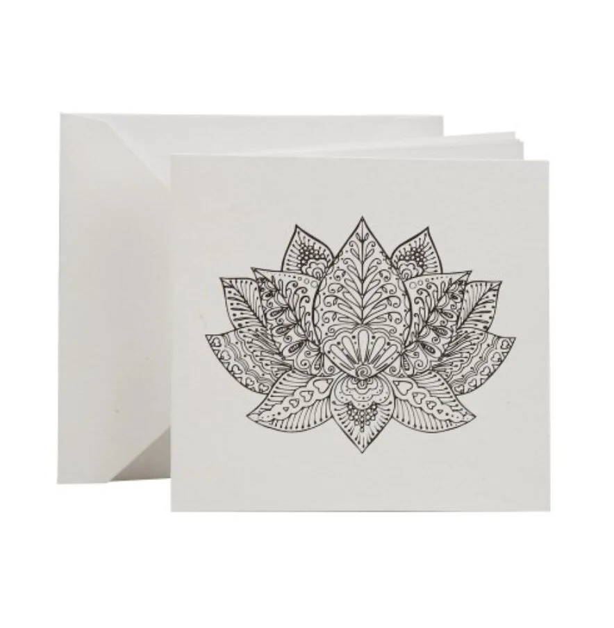Color Your Lotus Card 1