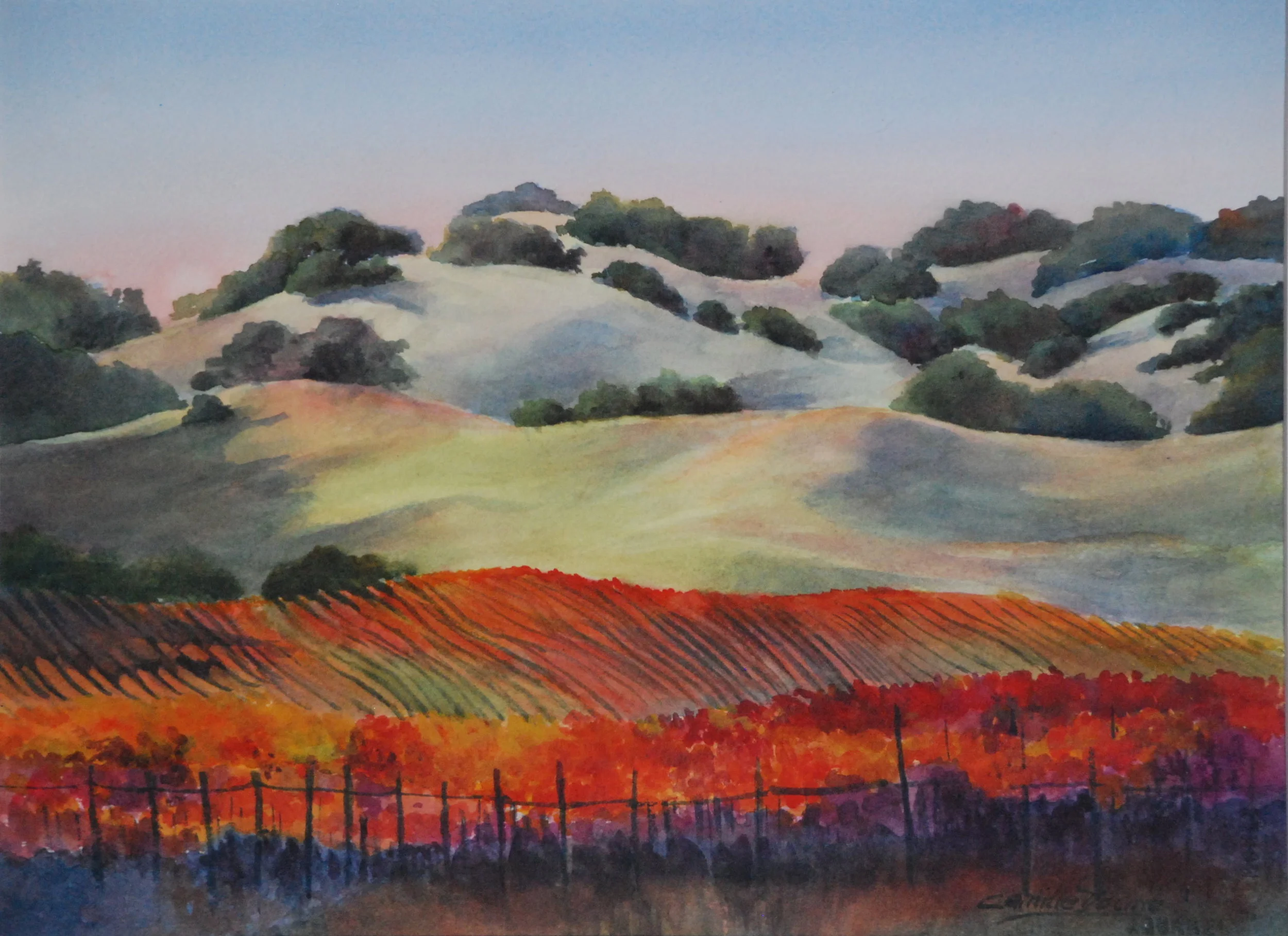 Dusk at the Vineyard More Info →