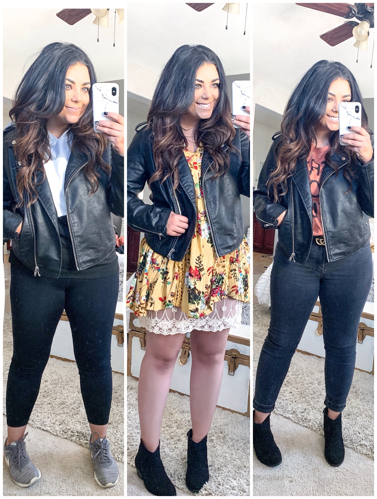 3 Ways to Style a Leather Jacket