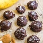 Chocolate Covered Frozen Banana Bites 