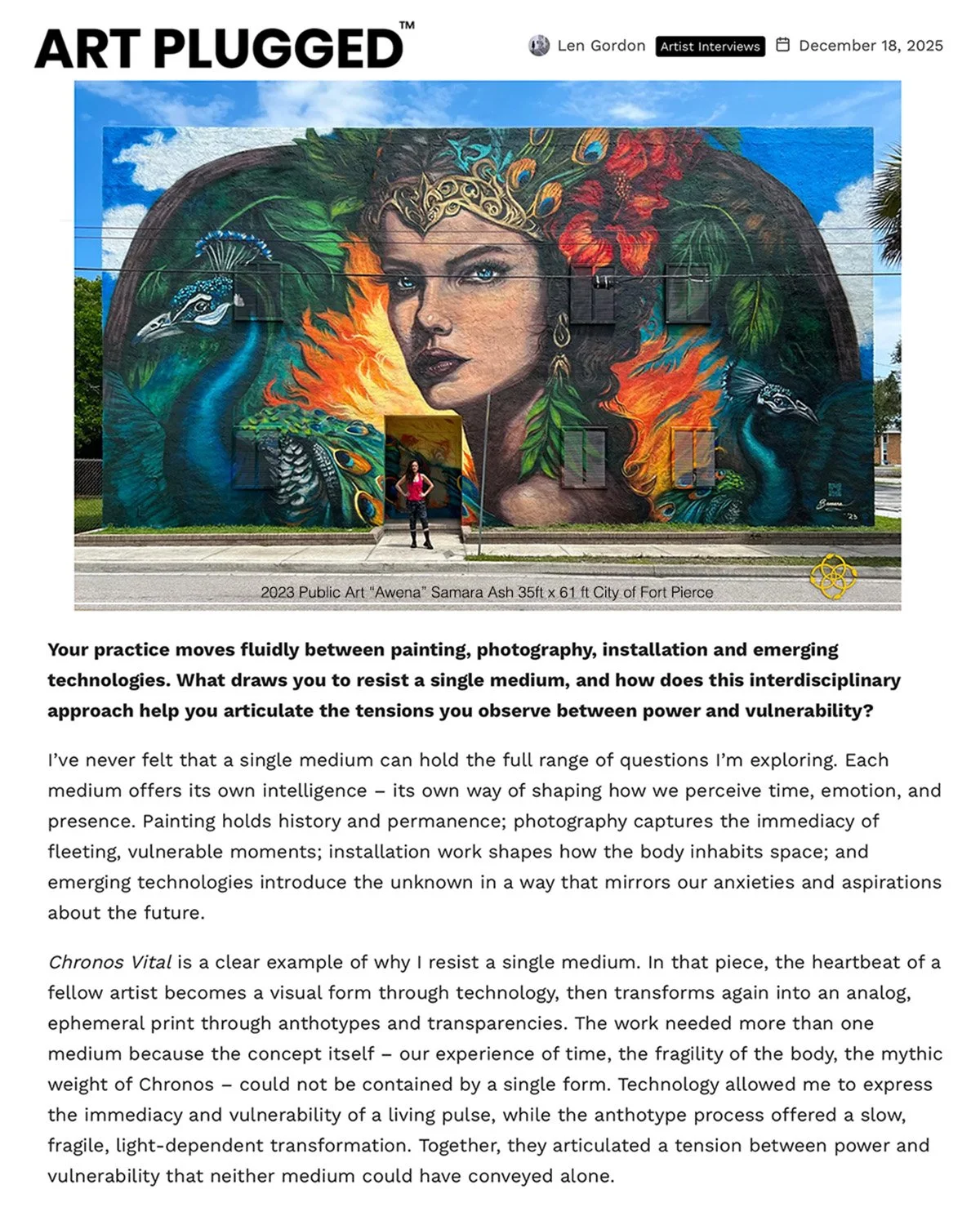 Art Plugged Feature – Samara Ash Paints in Public, Listening First (Page 4)