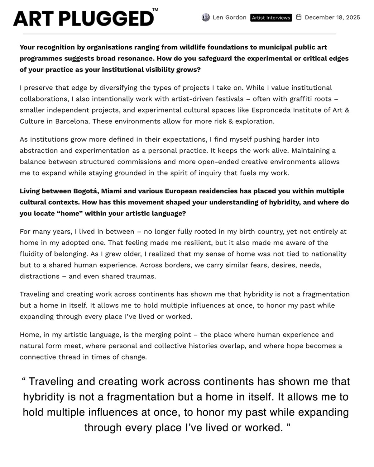 Art Plugged Feature – Samara Ash Paints in Public, Listening First (Page 11)