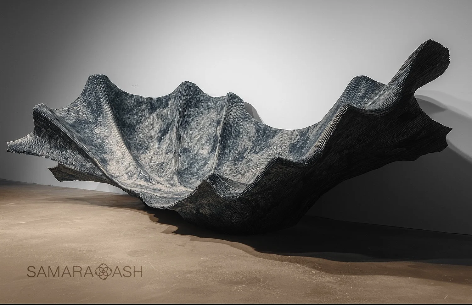 Marea Sculpture by Samara Ash – Contemporary Abstract Tidal Form