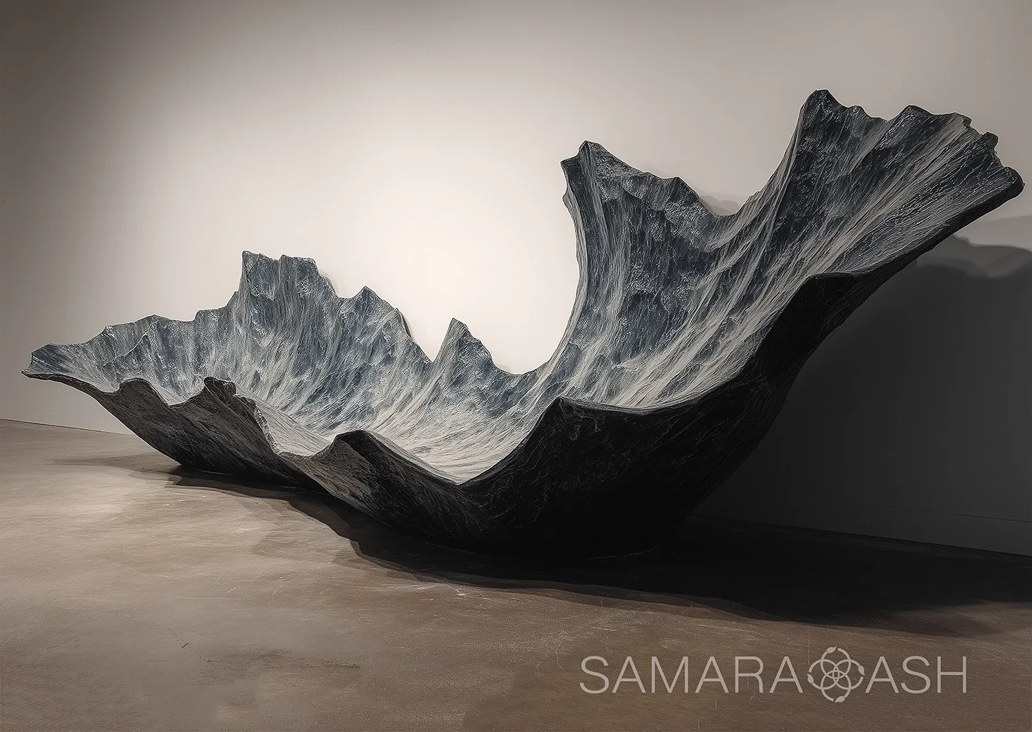 Marea II Sculpture by Samara Ash – Contemporary Abstract Tidal Form