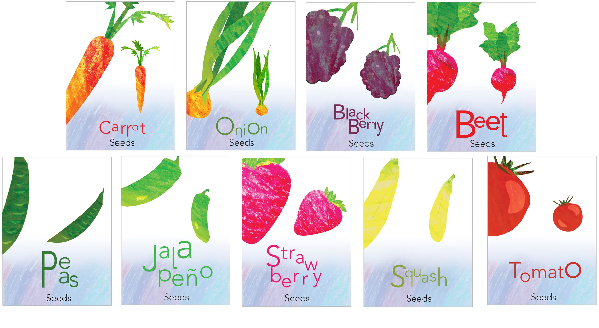 Produce seed packets