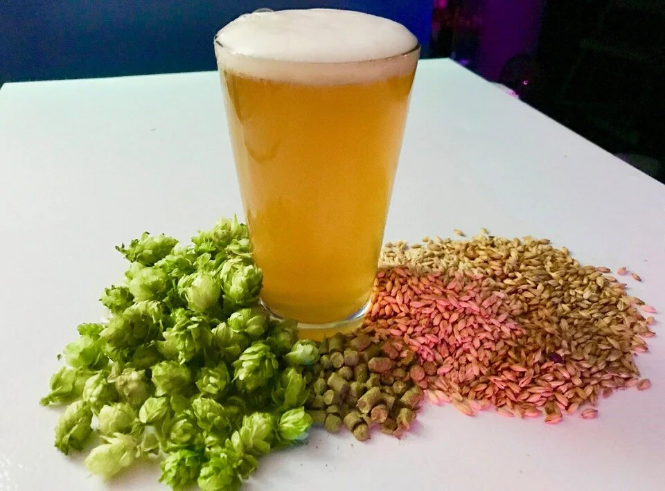 Figure 3: Finished West Coast IPA and Ingredients