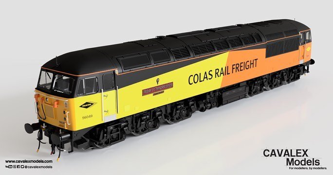 Cavalex Colas Class 56 - we are pleased to announce Colas 56049 &ldquo;Robin of Templecombe&rdquo; as a part of the Cavalex Class 56 range. With 56049 having alternate cabs following damage sustained to the number two end, we are really excited to be