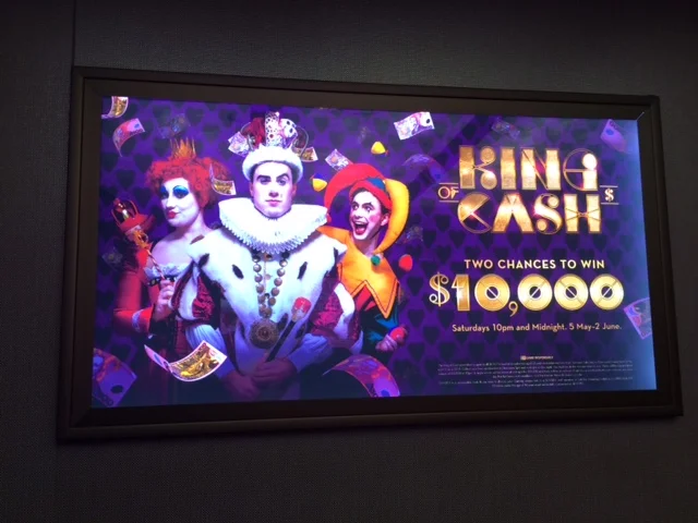 Lift poster on-site at SKYCITY