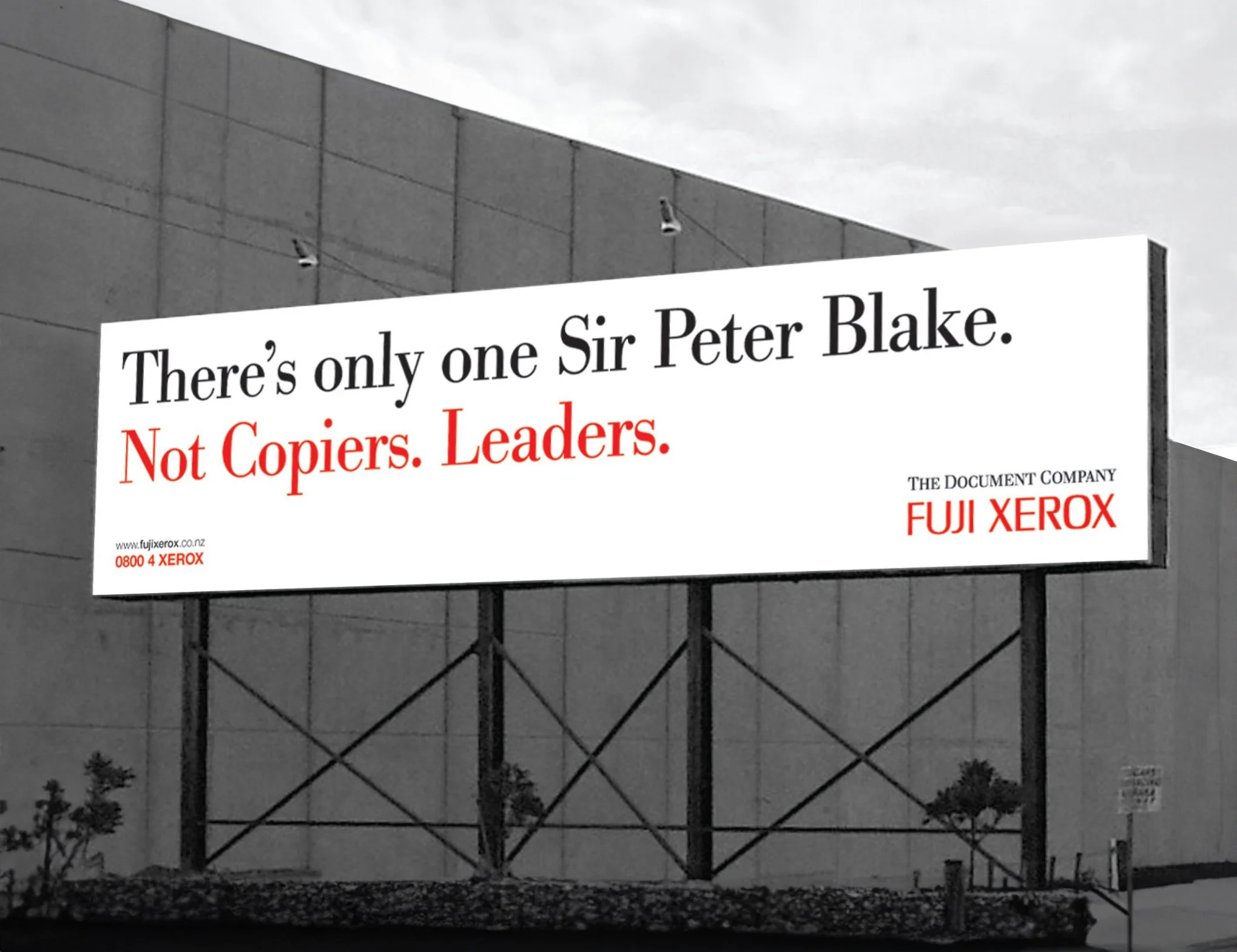 Initial brand campaign billboards